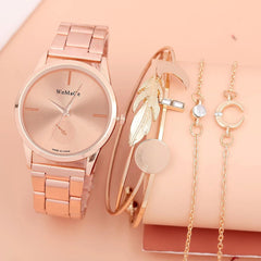 Popular Women's Watch Business Quartz Watch Bracelet Set