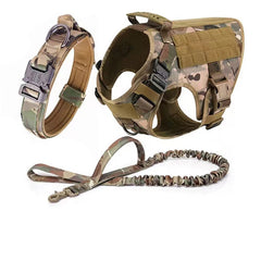 Outdoor Tactics Pet Dog Strap Collar Hand Holding Rope Three-piece Set