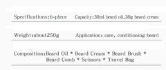 Men's beard care kit essential oils