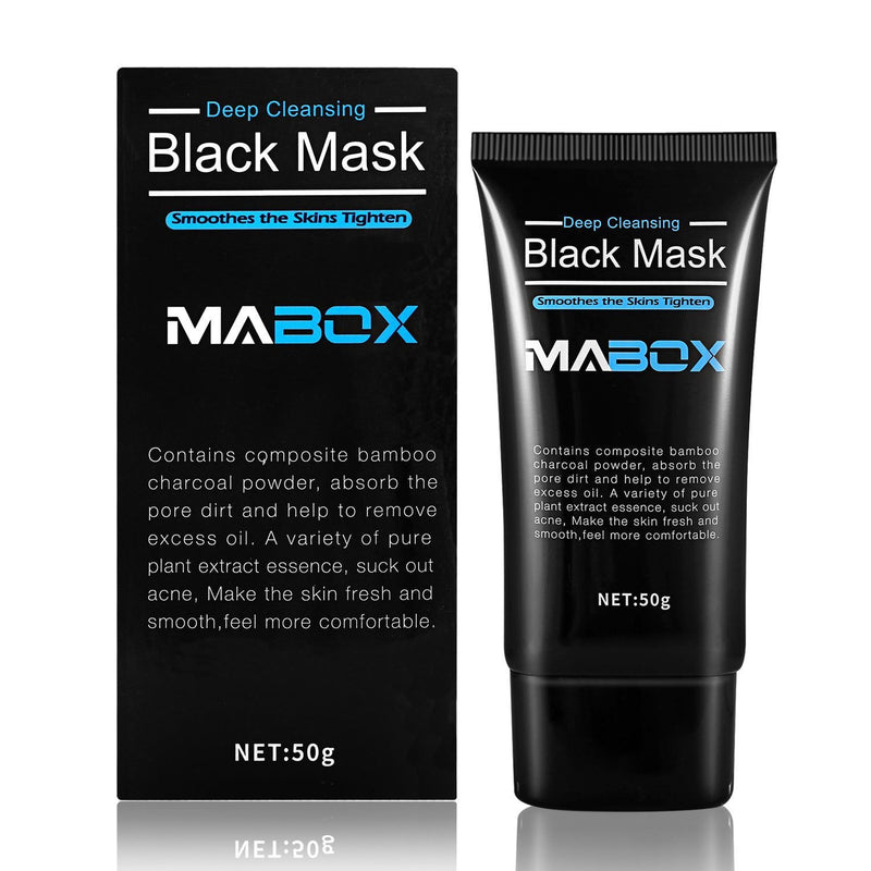 Mabox Black Mask Peel Off Bamboo Charcoal Purifying Blackhead Remover Mask Deep Cleansing for AcneScars Blemishes WrinklesFacial