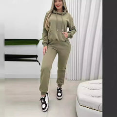 Hooded Women's Suit Sports Fashion Sweatsuit