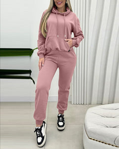 Hooded Women's Suit Sports Fashion Sweatsuit