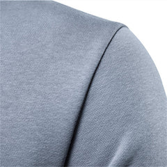 Long Sleeve Solid Color Sweatshirt Loose Round Neck Men's Sports Base