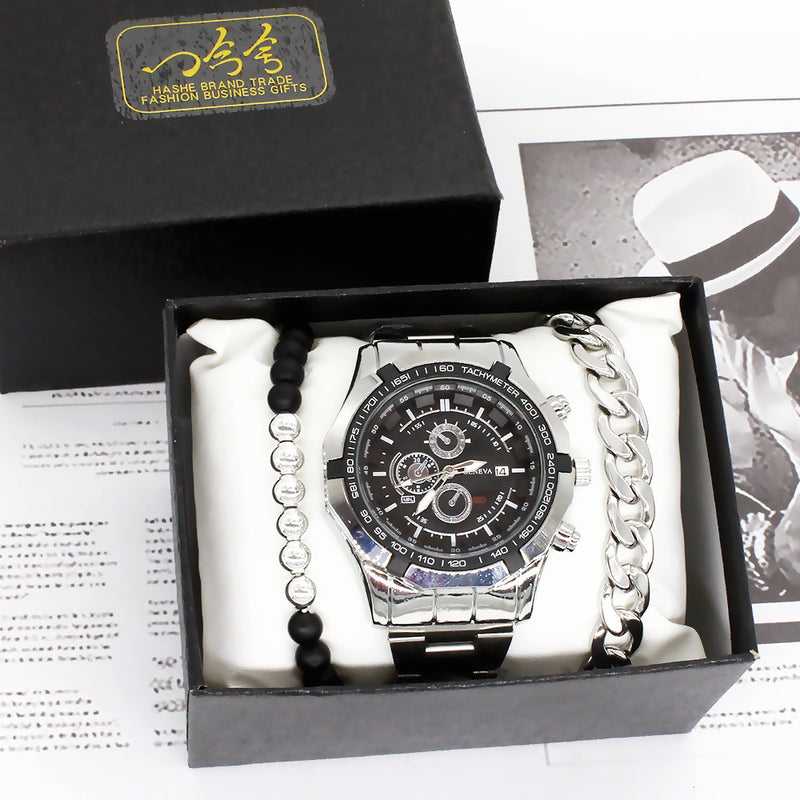 Non-mechanical Watch Men's Watch Suit Titanium Steel Bracelet