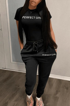 Women's, Perfect Girl, Casual Sweatpants Suit