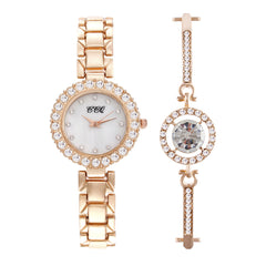 Women's Fashion Diamond Bracelet Watch Set