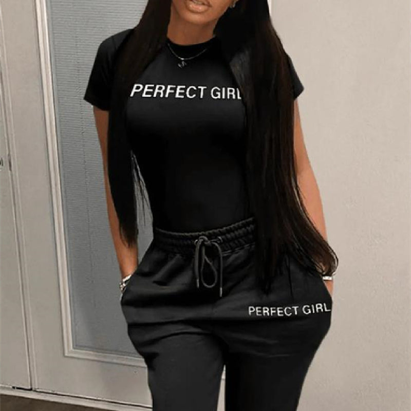 Women's, Perfect Girl, Casual Sweatpants Suit