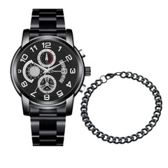 New Men's Fashion Foreign Trade Wholesale Trend Steel Strap Watch Cross-border Hot