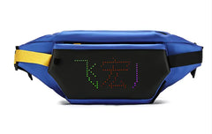 Men's LED Cool Waist Bag DIY Edit Crossbody