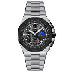 Sun Moon Star Multi-function Waterproof Watch Men