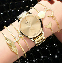 Popular Women's Watch Business Quartz Watch Bracelet Set