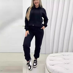 Hooded Women's Suit Sports Fashion Sweatsuit