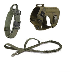 Outdoor Tactics Pet Dog Strap Collar Hand Holding Rope Three-piece Set