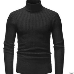 Cable-knit Turtleneck Trendy Youth Sweater Top