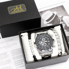 Non-mechanical Watch Men's Watch Suit Titanium Steel Bracelet