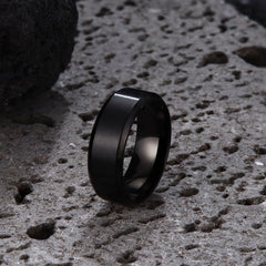 Jstyle Stainless Steel Rings for Men Wedding Ring Cool Simple Band 8MM Width 3 Pcs A Set 13