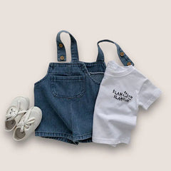 Cool Kids T-Shirt and Denim Overalls