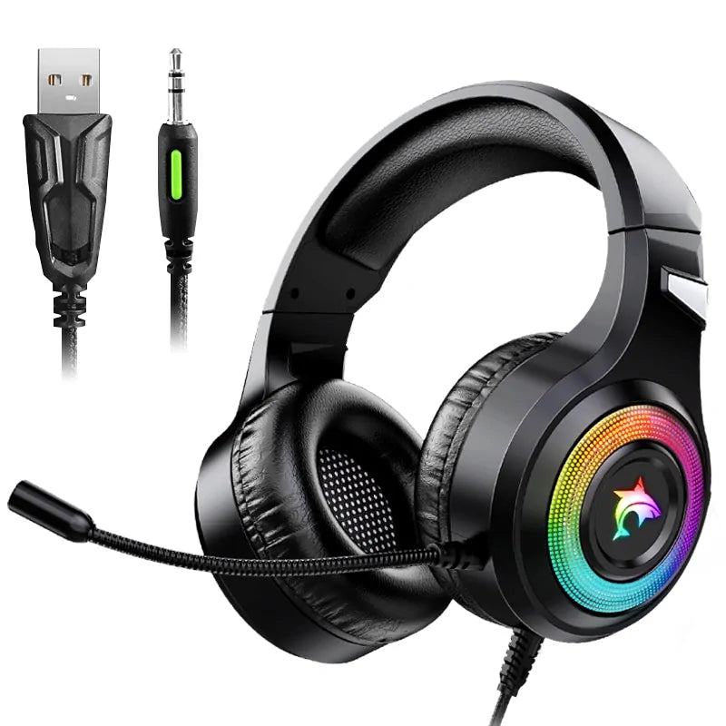 Gaming Headset With Microphone Light